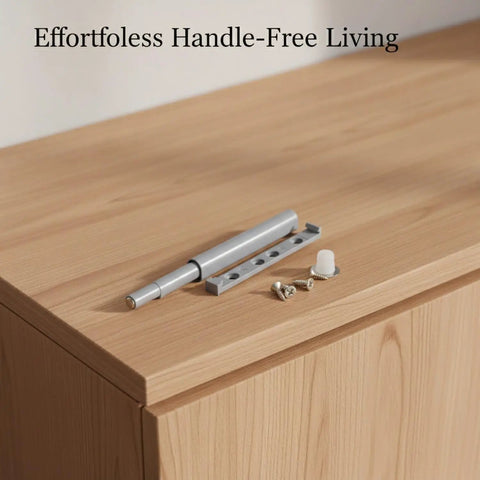 Push To Open Magnetic Cabinet Latch Handle Free Door Catch For Kitchen Cabinets And Wardrobes Durable PP Plastic Grey 1 Pack