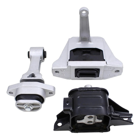 Hyundai Elantra Front Engine Mount Transmission Mount And Torque Arm Strut Replacement Kit For Automatic Trans 2017 2018 2019 2020 Quick Install Direct Fit For Smooth Ride And Reduced Vibration Control, silver and black mounts