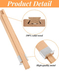No Fuss Straight Up Smooth Heavy Duty 16 Inch Wood Drawer Slides Premium Beech Hardwood Center Track With Wax Coated Metal Glides For Bottom Mount Cabinet Replacement Set showing solid beech wood tracks and metal glides.