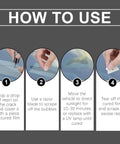 DIY Windshield Crack Repair Kit With Quick Fix Glass Repair Liquid For Chips And Cracks Premium Windshield Repair Tools instructions
