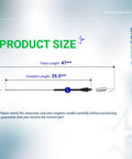 Traction Control Cable For Toro 22 Inch Recycler Lawn Mower With Personal Pace Self Propelled Rear Drive Beefy 47 Inch Cable And 35.5 Inch Conduit Replaces 1051844 Fits 2002 2009 Models Stens 290-927 Rotar Compatible. product size diagram showing 47-inch cable and 35.5-inch conduit
