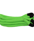 Kinetic Energy Recovery Rope For Vehicle Recovery Beefy 30 Ft By One And A Quarter Inch Heavy Duty Double Braided Nylon with black ends