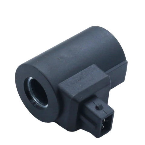 24V Solenoid Valve Coil 280239 10333044 Replacement for Bucher and Liebherr Machines, Workhorse 17W Black coil with connector