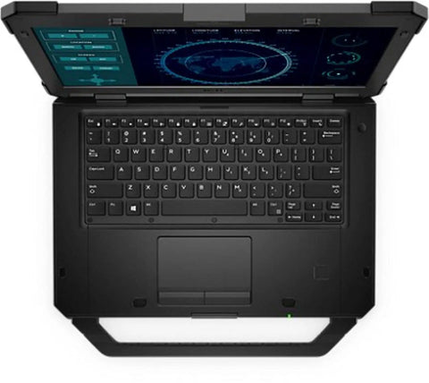 14 Inch Fhd Touchscreen Laptop Intel Core I7 32Gb Ram 1Tb Ssd Amd Radeon Rx 540 Windows 11 Pro Business Workstation top view with keyboard and screen.