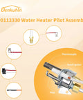 Denkuhin 100112330 water heater pilot assembly with thermocouple and spark igniter