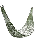 Ultra Lightweight Travel Hammock For Camping And Hiking Nylon Mesh Net Sleeping Bed With Easy Hooks Army Green Outdoor Swing