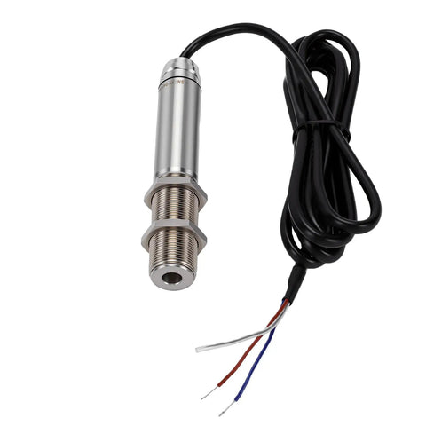 No Contact Infrared Temperature Sensor Probe For Petrochemical Plants Fast Response Stainless Steel 0 To 200 Celsius Industrial Thermometer Surface Temp Measurement 1 Unit, threaded cable view
