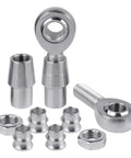 Beefy Chromoly Heim Joint Rod End Kit For Fluid Linkage Systems and Razor Sharp Steering Mods Built Tough, showing precision rod ends and nuts.
