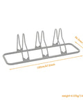 Heavy Duty Bicycle Floor Parking Rack Stand For Mountain And Road Bikes Indoor Home Garage Storage Stable Vertical 3 Bike Holder With Tire Grooves Easy Load Space Saver Durable, shown from side angle with measurements.