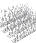 Stainless Steel Bird Spikes Deterrent Strips For Roofs And Fences arranged in five strips providing 4.1 feet coverage