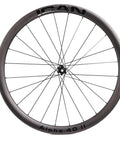 Ultra Light 1390g Carbon Road Disc Wheelset With 40mm Depth Center Lock Clincher Tubeless Ready 700C single wheel front view