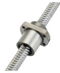 Heavy Duty C7 Precision Ball Screw With Nut Large Pitch Ballscrew Kit For CNC Machines 1000Mm Rod Length close-up of nut and screw