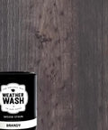 Lock In That Distressed Brandy Hue On Interior Wood Without Any Hiccups With This Butter Smooth One Coat Water Based Zero Vocs Wood Stain Eco Smart Low Smell Pick Perfect For Quick Barn Fixes And Garage Makeovers 5 Gallon can on wood background.
