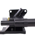 Side view of Engine Coolant Water Outlet Thermostat with Sensor for Mazda 3 5 6 and CX7 2006 through 2015 replacement part