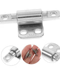 Heavy Duty Friction Hinge Set With Damping For Do It All Portable Projects And Laptops, close-up stainless steel hinge