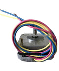 KT42EM551 Stepper Motor with colored wires, designed for low vibration, quiet operation, and high efficiency in industrial equipment.