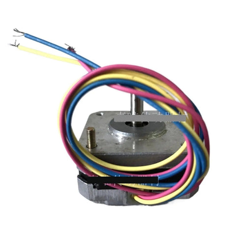 KT42EM551 Stepper Motor with colored wires, designed for low vibration, quiet operation, and high efficiency in industrial equipment.