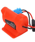 18V Battery Adapter Conversion Kit with 12AWG Wire and 40A Fuse for RC Cars, Riding Toys, and Robotics, easy disconnect feature.