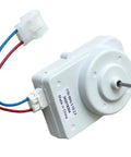 Condenser Fan Motor Replacement For Frigidaire Electrolux Units, 115V 60Hz 3.1W, One Eighth Inch Shaft, 4 Pin, Adapter Cord Shown