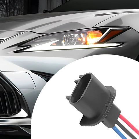 Rock Solid H13 Car Wire Adapter Connectors Built Tough With High Temp Ceramic And Copper Terminals quick swap headlight socket near vehicle.