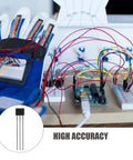 40 Piece Hall Effect Sensor Replacement Kit For Auto And Industrial Use High Precision Magnetic Detector With Analog Output Easy To Use For Energy Monitoring And Scientific Applications, wired Arduino demo
