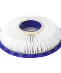 Close-up of round pleated filter from Two Pack Post And Pre Filter Set For Dyson Ball Vacuum Models DC41 DC65 DC66 UP13 UP20 UP30 Animal Multi Floor