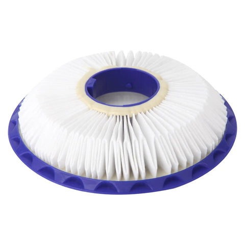 Close-up of round pleated filter from Two Pack Post And Pre Filter Set For Dyson Ball Vacuum Models DC41 DC65 DC66 UP13 UP20 UP30 Animal Multi Floor