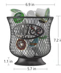 Barista Approved Large Capacity Coffee Pod Holder for K Cups and Nespresso Vertuo Pods with mesh design and raised base
