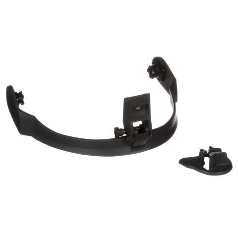 Mining Lamp Bracket Kit M 940 For M Series Hard Hats And Helmets, shown detached, lightweight and black, adjustable angle.