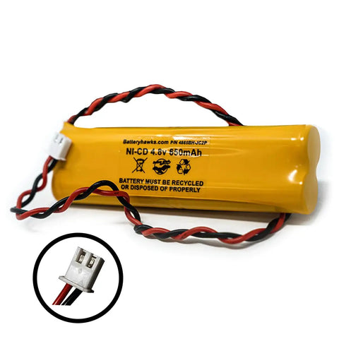 Five Pack Ni Cad AA 650mAh Rechargeable Battery Pack For Exit Signs And Emergency Lights 4.8V All Fit E1021R D AA650B 4 Replacement