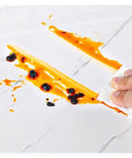 Cleaning a spill on a white surface with Premium 3D Peel And Stick Wallpaper Roll With A Knockout White Brick Look XPE Backing Offers Serious Impact Protection Super Simple Diy Setup Lets You Vibe Up Your Entire Place Instantly Measuring Eighty By Thirty Meters.