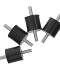 4 Pack Shock Absorber Mounts For Isolation Of Fitness Equipment Quiet Vibration Damping Isolators with bolts, black rubber
