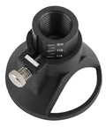 Heavy Duty Drill Locator Tool Attachment With Precision Positioner showing adjustable depth settings and secure clip for electric grinders.