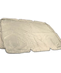 Beige Outdoor Swing Canopy Top Replacement Cover For Porch And Patio Yard Chair, Easy Fit No Fuss Weatherproof Dustproof Shield