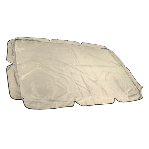 Beige Outdoor Swing Canopy Top Replacement Cover For Porch And Patio Yard Chair, Easy Fit No Fuss Weatherproof Dustproof Shield