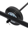 Heavy Duty Steel Drum Cradle Cart With Smooth Rolling Casters And Retractable Dump Bar For 600 Lb 55 Gallon Drums wheel detail with smooth rolling casters