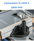Heavy Duty Aluminum Miter Gauge Fence System With Quick Grip Push Block And Angle Plate Ruler For Table Saw setup with wood.