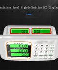 Heavy Duty Folding Platform Scale 660 Lbs Capacity Solid As Nails Design commercial floor scale with stainless steel LCD display.