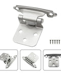20 Pack Self Closing Cabinet Hinges With Hydraulic Buffer Soft Close Kit For Kitchen Cupboard Overlay Mount close-up view with screws