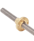 T8 Lead Screw 300mm Kit With Stainless Steel Rods And Brass Nut For 3D Printer And CNC Machine Linear Motion Guide Rail DIY Automation Parts High Precision Low Backlash For Smooth Motion And Accurate Positioning, stainless lead screw with brass nut