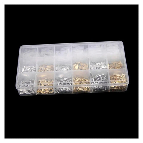 Awesome All-In-One 540 Pc Female Male Electrical Spade Wire Butt Connector Lugs Kit For Battery Starter Cable Splice Crimp Terminals You Know What I Mean in clear organizer box