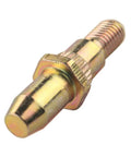 Close-up of zinc-plated pin from Door Hinge Pin And Bushing Repair Kit For 1999 And Up Chevy Silverado GMC Sierra And Related SUVs