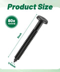 Heavy Duty 80 Pack 3 Inch Vinyl Shutter Fasteners For Home Exterior Repair Uv Shielded And Waterproof Window Pin Hardware size illustration