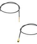 2 Pack 99cm Metal Flexible Inner Shaft Cables for Bench Grinder and Drill Press Rotary Motors, coiled metal cables with connectors.