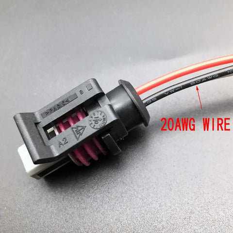 GT150 3 Pin Pressure Sensor Connector Kit With Wires 20 AWG 10 Pack Premium Aftermarket Plug Clip close-up view