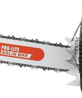 105cc Gas Chainsaw With 42 Inch Alloy Bar Powerhead 6.5HP 4.8KW Pro Heavy Duty Saw For Milling And Tough Timber Side View