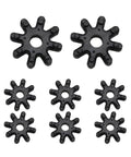 Top Notch Eight Piece Flexible Steering Coupler Compatible With Kia Forte Cadenza Optima showing 8 rubber couplers for smooth commutes.