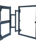 Slick Carbon Steel Hidden Drywall Access Panel With Push To Open Design For Seamless Wall And Ceiling Cover That Is Hassle Free And Gets The Job Done For Hvac Plumbing And Electrical Work In 16X24, showing open panel.