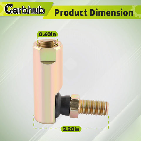 2 Pack Ball Joint Kit Built Tough For John Deere LX280 2WS LX289 AM133692 Rebuild AM133691 5 Eighth Inch Drag Link Replacement For GT225 GX255 GT235 GT245 X304, 0.60in x 2.20in