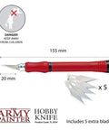 Pro Grade Precision Hobby Knife With Soft Grip Stainless Steel Blade Five Extra Blades Set for model building
